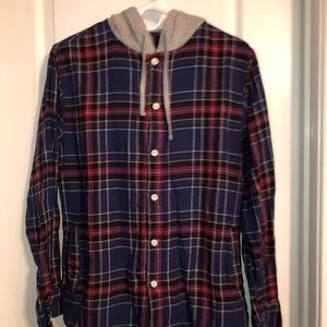 Pacsun flannel sweatshirt